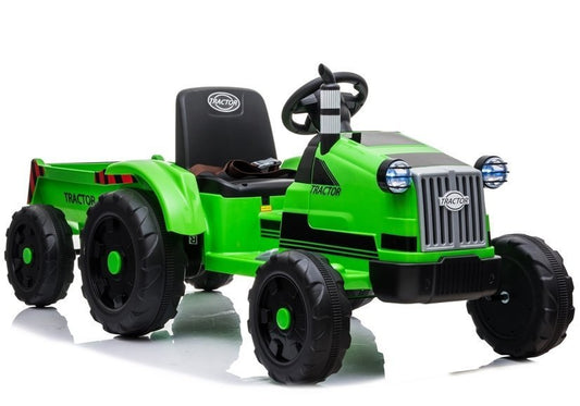 Elektro Kindertraktor mit Anhänger YSA021A Grün 12V