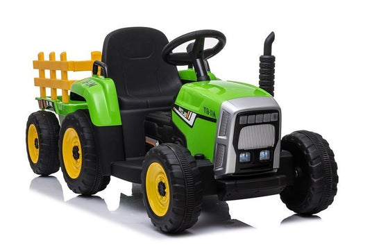 Elektro Kindertraktor Mit Anhänger XMX611 Grün 24V
