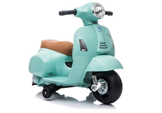 Elektro Kindermotorrad Vespa GTS 300 Mini Türkis 24V