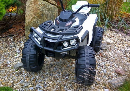 Electric Quad BMD0906 for Children White 2x45W Motors 2.4G EVA Tires Leather Seat