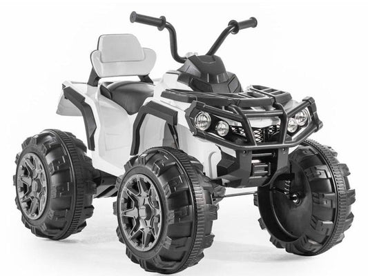 Electric Quad BMD0906 for Children White 2x45W Motors 2.4G EVA Tires Leather Seat