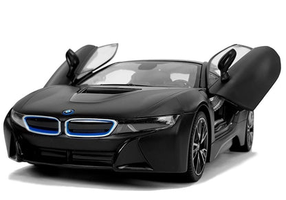 Ferngesteuertes Spielzeugauto BMW i8 Rastar 1 zu 14 Schwarz Automatik-Türen