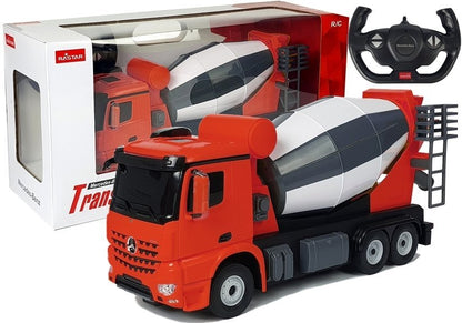 Ferngesteuertes Spielzeugauto Mercedes-Benz Arocs Rastar 1:14 Rot