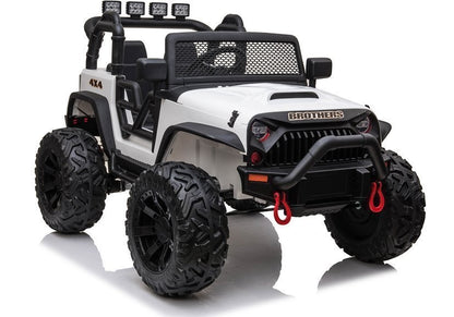 Elektro Kinderfahrzeug Jeep JC666 Weiß 2x200W 4x4