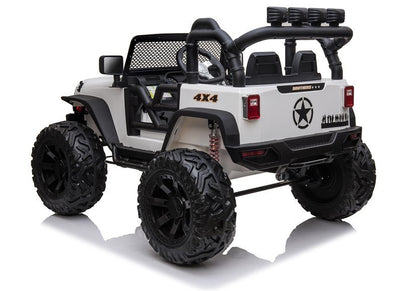 Elektro Kinderfahrzeug Jeep JC666 Weiß 2x200W 4x4