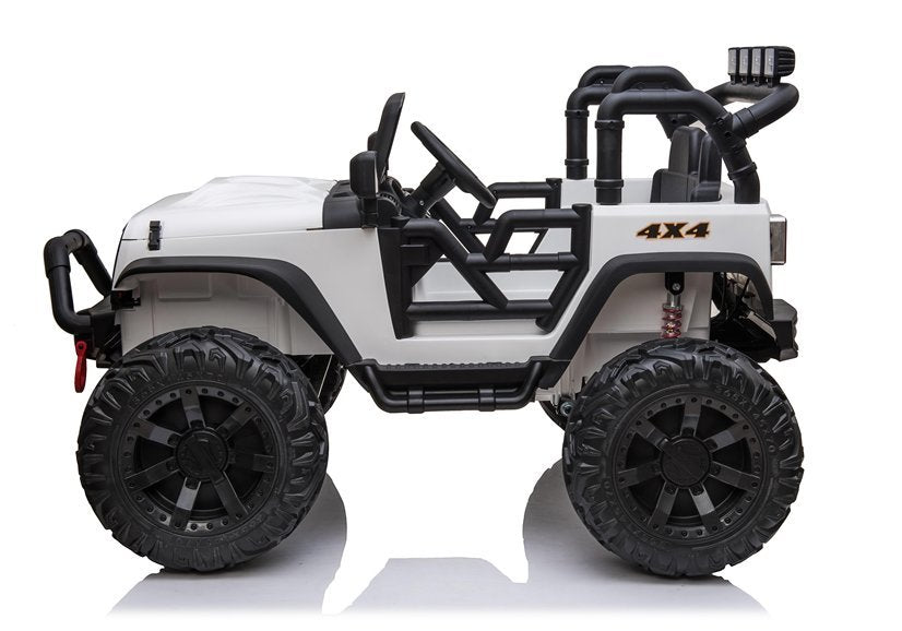 Elektro Kinderfahrzeug Jeep JC666 Weiß 2x200W 4x4