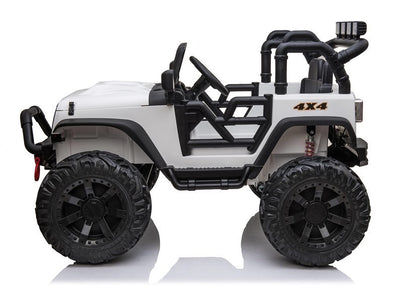 Elektro Kinderfahrzeug Jeep JC666 Weiß 2x200W 4x4