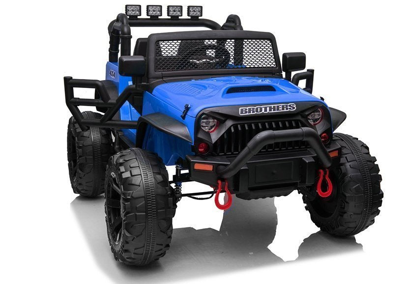 Elektro Kinderfahrzeug Jeep JC666 Blau Lackiert 4x4