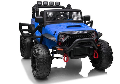 Elektro Kinderfahrzeug Jeep JC666 Blau Lackiert 4x4