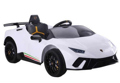 Elektrisches Kinderfahrzeug Lamborghini Huracan Weiß