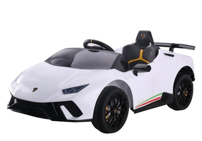 Elektrisches Kinderfahrzeug Lamborghini Huracan Weiß