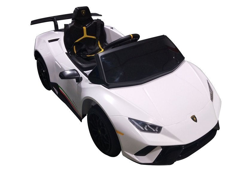 Elektrisches Kinderfahrzeug Lamborghini Huracan Weiß