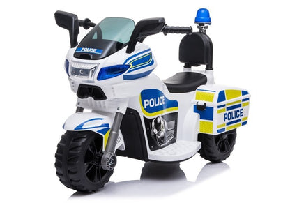 Elektro Kindermotorrad TR1912 Polizei Weiß