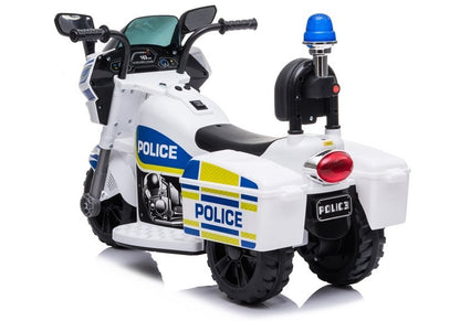Elektro Kindermotorrad TR1912 Polizei Weiß