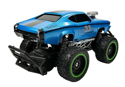 Ferngesteuertes Spielzeugauto Offroad R C Blau Hohe Reifen