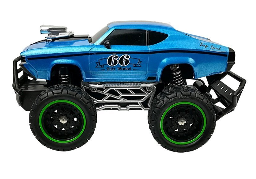 Ferngesteuertes Spielzeugauto Offroad R C Blau Hohe Reifen