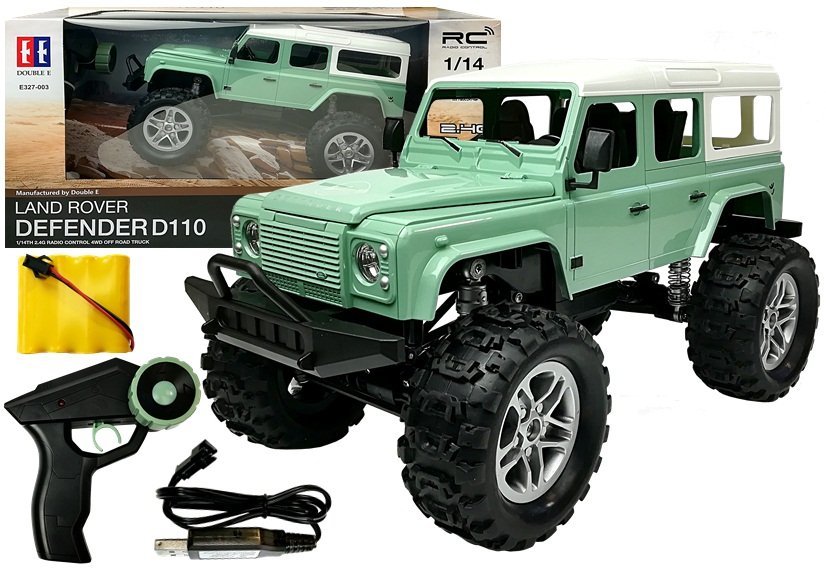 Ferngesteuertes Spielzeugauto Jeep R/C Grün 7,5 km/h 1:14 2,4G