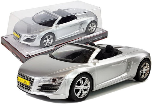 Toy Car Cabriolet Silver 1:18