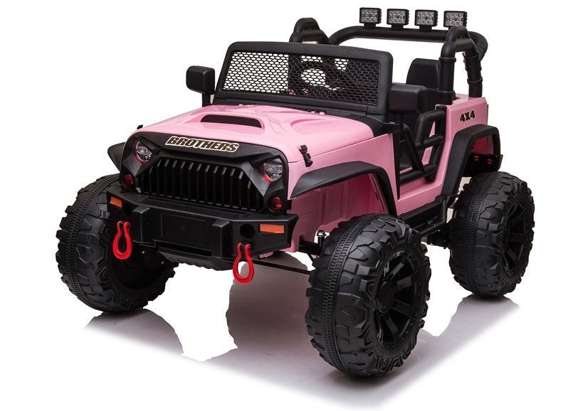 Elektro Kinderfahrzeug JC666 Rosa 4x4 mit 2x200W Motoren
