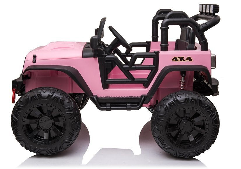 Elektro Kinderfahrzeug JC666 Rosa 4x4 mit 2x200W Motoren