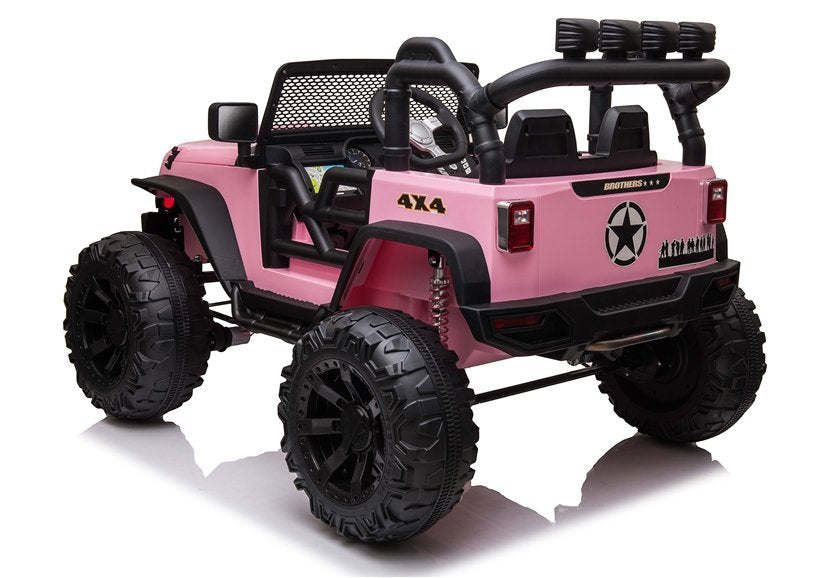 Elektro Kinderfahrzeug JC666 Rosa 4x4 mit 2x200W Motoren