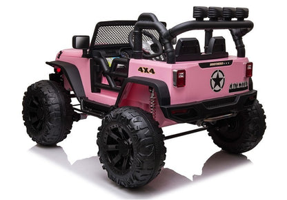 Elektro Kinderfahrzeug JC666 Rosa 4x4 mit 2x200W Motoren