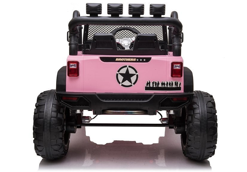 Elektro Kinderfahrzeug JC666 Rosa 4x4 mit 2x200W Motoren