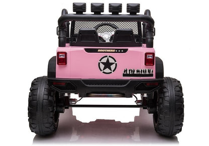Elektro Kinderfahrzeug JC666 Rosa 4x4 mit 2x200W Motoren
