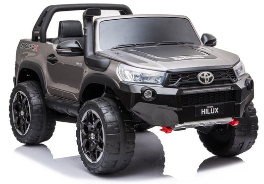 Elektro Kinderauto Toyota Hilux Silber Lackiert