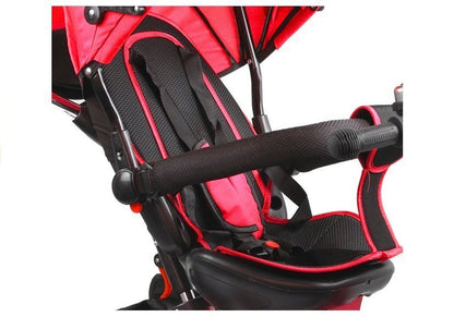 Dreirad PRO500 Rot Mit Gummirädern Und Drehbarem Sitz