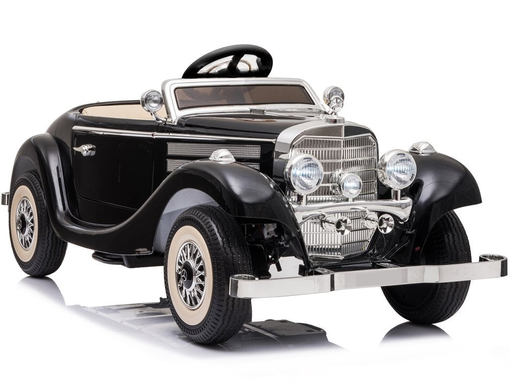 Elektro Kinderauto Mercedes 540K Schwarz Mit Eltern Sitz