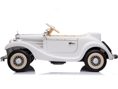 Elektro Kinderauto Mercedes 540K Weiß Mit Eltern Sitz
