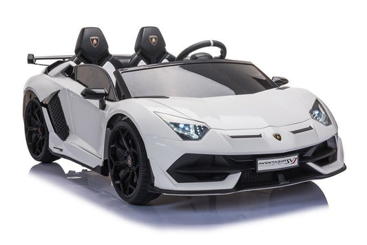 Elektro Kinderauto Lamborghini Aventador SX2028 Weiß 24V 2Sitzer Drift Version