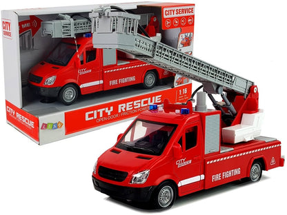 Feuerwehrfahrzeug Mit Reibradantrieb Und Wasser Für Kinder Ab 3 Jahren