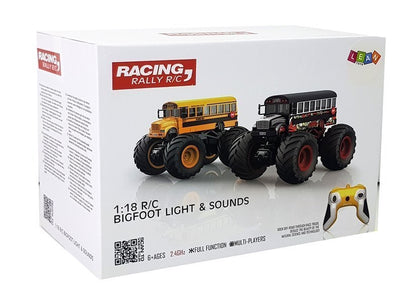 Ferngesteuerter Huge Wheel Bus 2.4G Sound Schwarz