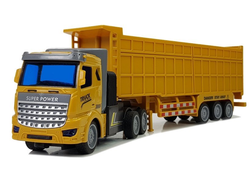 Fernsteuerung LKW Mit Großem Anhänger 27 Mhz 1 48 Gelb