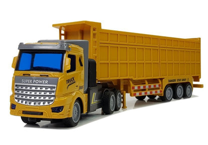 Fernsteuerung LKW Mit Großem Anhänger 27 Mhz 1 48 Gelb