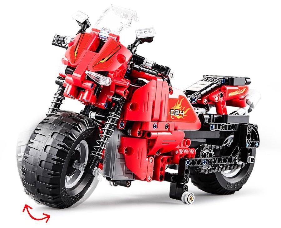 CADA Building Blocks Set Remote Controlled Motorcycle 2.4G 484 Pieces
