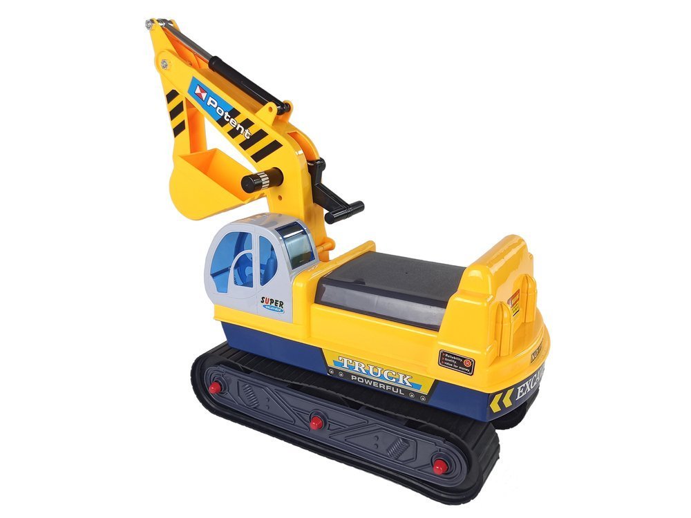 Big Excavator Construction Rider Helmet Yellow
