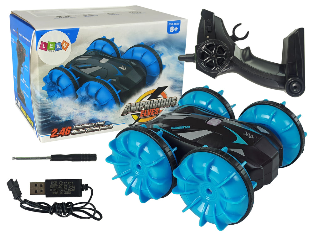 Two-Sided Remote Control Amphibious Vehicle Blue 2.4G