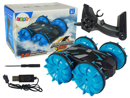 Two-Sided Remote Control Amphibious Vehicle Blue 2.4G