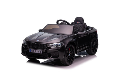 electric car BMW M5 painted black