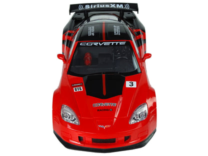 Ferngesteuerter Sportwagen R/C 1:18 Corvette C6.R Rot 2.4 G mit Lichtern