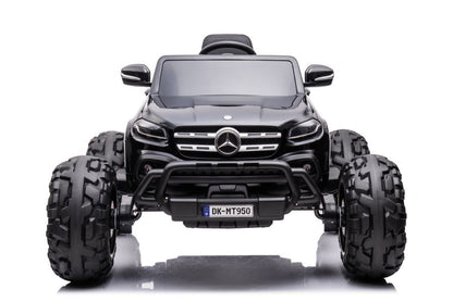 Elektro Kinderauto Mercedes DK-MT950 4x4 Schwarz Lackiert