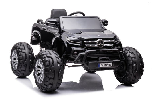 Elektro Kinderauto Mercedes DK-MT950 4x4 Schwarz Lackiert