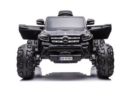 Elektro Kinderauto Mercedes DK-MT950 4x4 Schwarz Lackiert