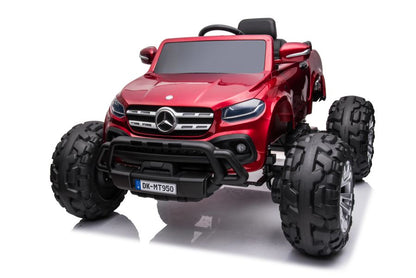 Elektro Kinderauto Mercedes DK-MT950 4x4 Rot Lackiert 8 km/h